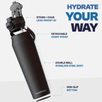 Bottle Buddy 24oz | Black Pencil
