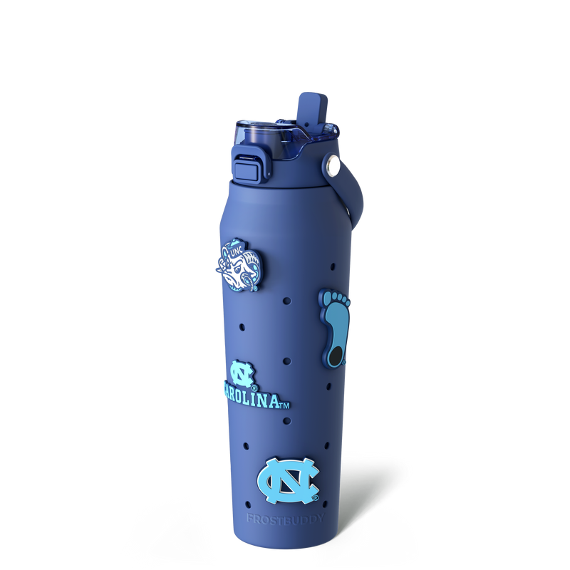 Bottle Buddy 32oz | UNC Tarheels | Skin + Budz Bundle